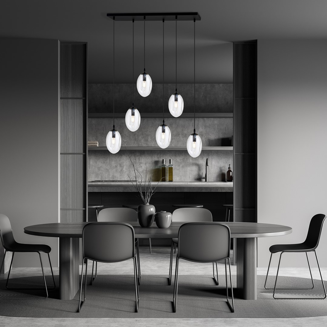 Astral 70cm Transparant hanglamp Van Emibig Lighting - Perfect boven de eettafel of in een open ruimte waar de lamp een natuurlijke blikvanger kan worden.