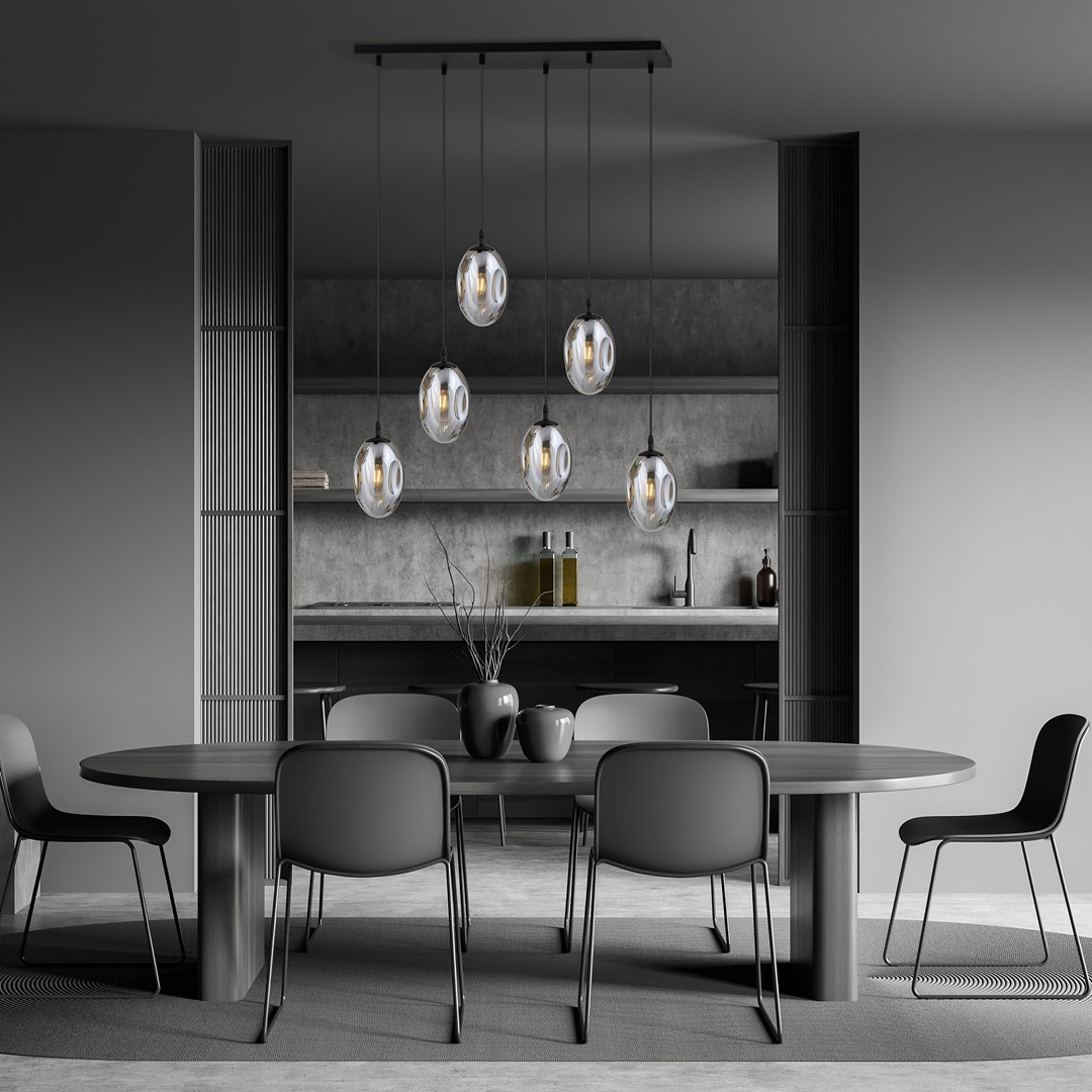 Astral 70cm Rookkleurig hanglamp Van Emibig Lighting - Perfect boven de eettafel of in een open ruimte waar de lamp een natuurlijke blikvanger wordt.