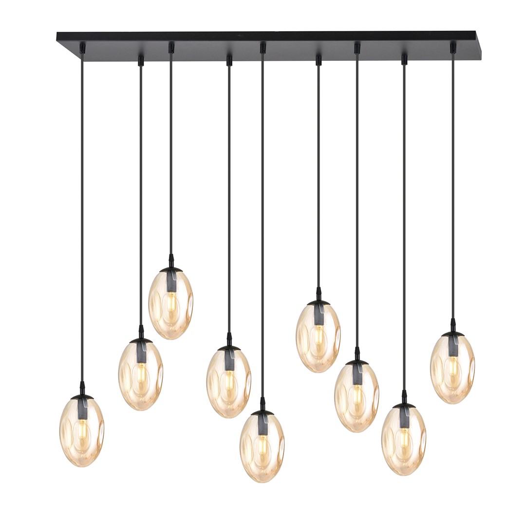 Astral 100cm Amber hanglamp Van Emibig Lighting - Perfect boven de eettafel of in een open ruimte waar de lamp een natuurlijke blikvanger kan worden.