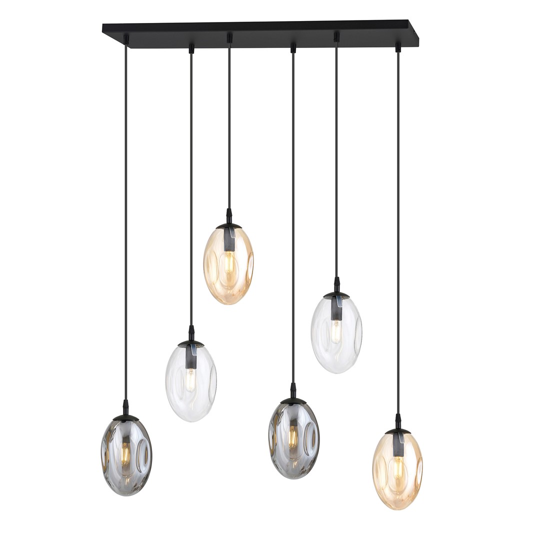 Astral 70cm Veelkleurig hanglamp Van Emibig Lighting - Perfect boven de eettafel of in een open ruimte waar de lamp een natuurlijke blikvanger wordt.