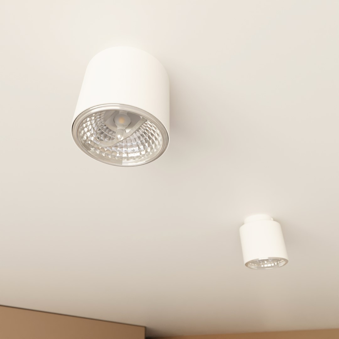 Nano Wit spot Van Emibig Lighting - De Nano plafondlamp is een minimalistische serie.