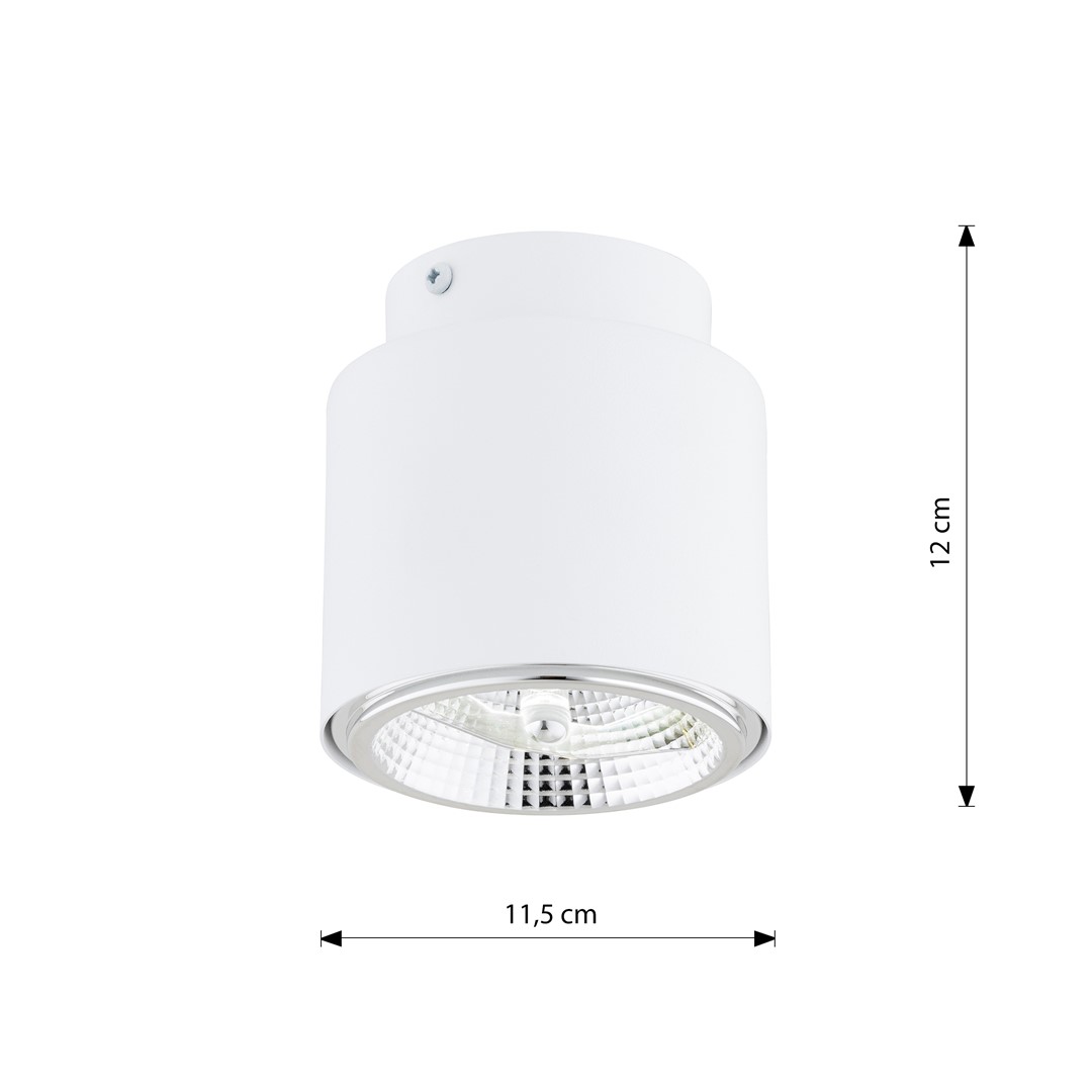 Nano Wit spot Van Emibig Lighting - De Nano plafondlamp is een minimalistische serie.