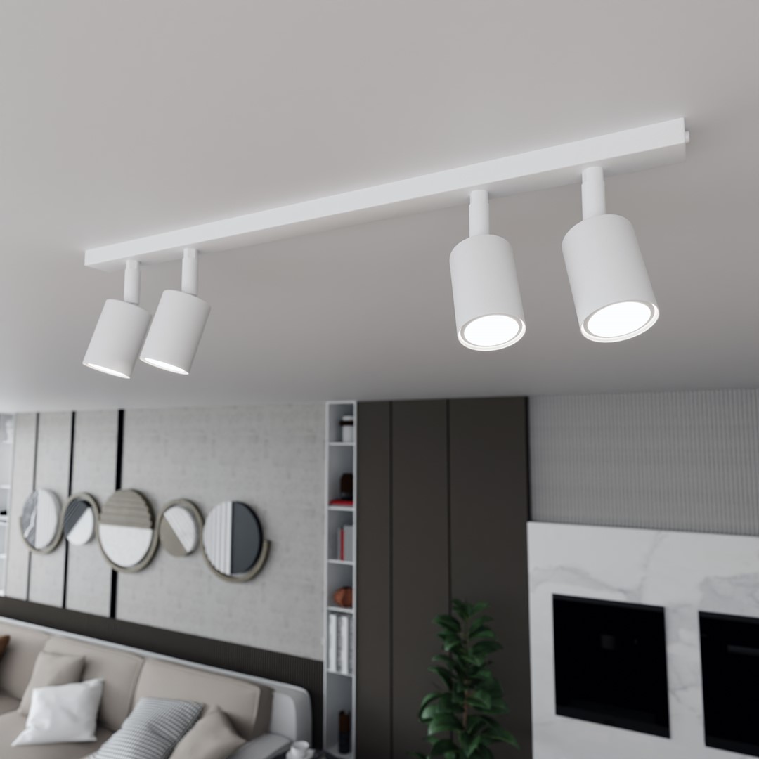 Flash 4 Wit spot Van Emibig Lighting - De Flash-serie is de perfecte oplossing voor iedereen die van een eenvoudig design houdt, zonder in te leveren op kwaliteit.