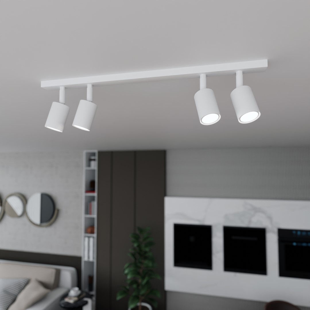 Flash 4 Wit spot Van Emibig Lighting - De Flash-serie is de perfecte oplossing voor iedereen die van een eenvoudig design houdt, zonder in te leveren op kwaliteit.