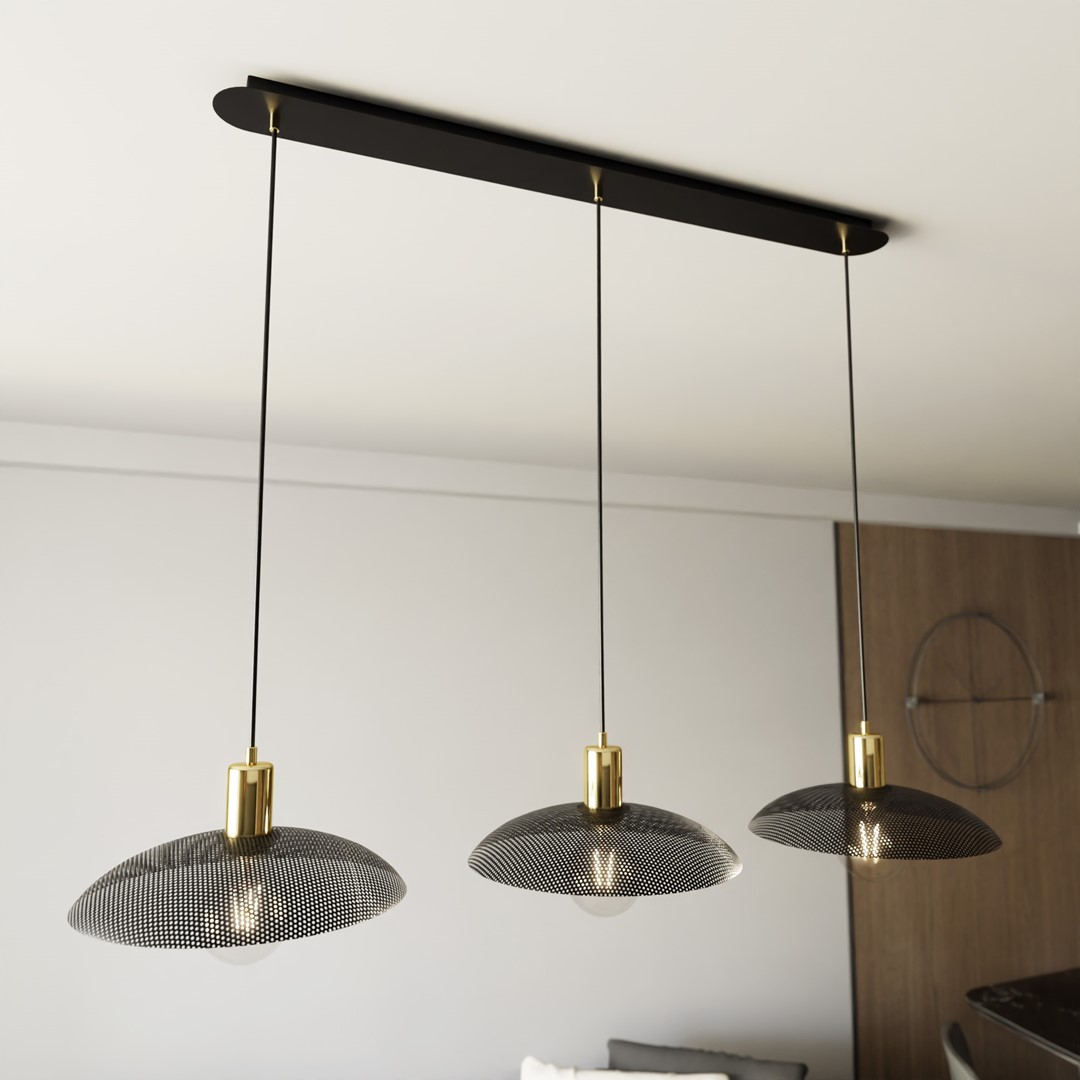 Spirit 90cm Zwart hanglamp Van Emibig Lighting - Spirit verlicht niet alleen de kamer, het past ook bij de stijl.