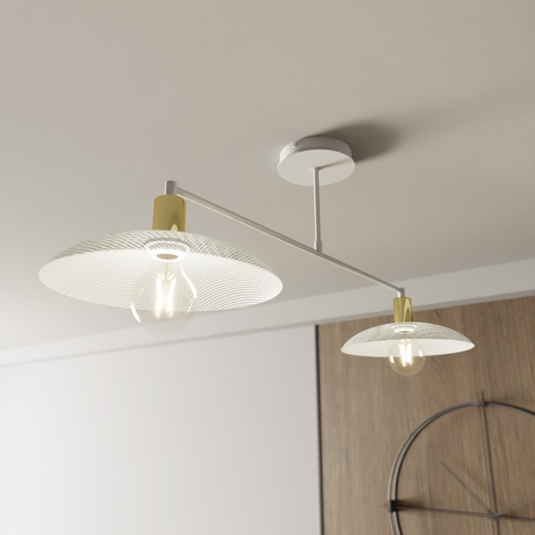 Spirit 100cm Wit plafondlamp Van Emibig Lighting - Spirit verlicht niet alleen de kamer, het past ook bij de stijl.
