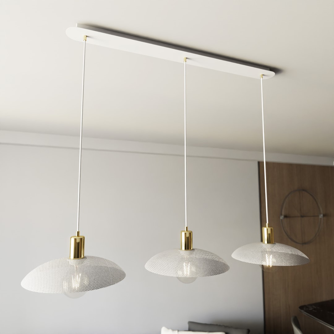 Spirit 90cm Wit hanglamp Van Emibig Lighting - Spirit verlicht niet alleen de kamer, het past ook bij de stijl.