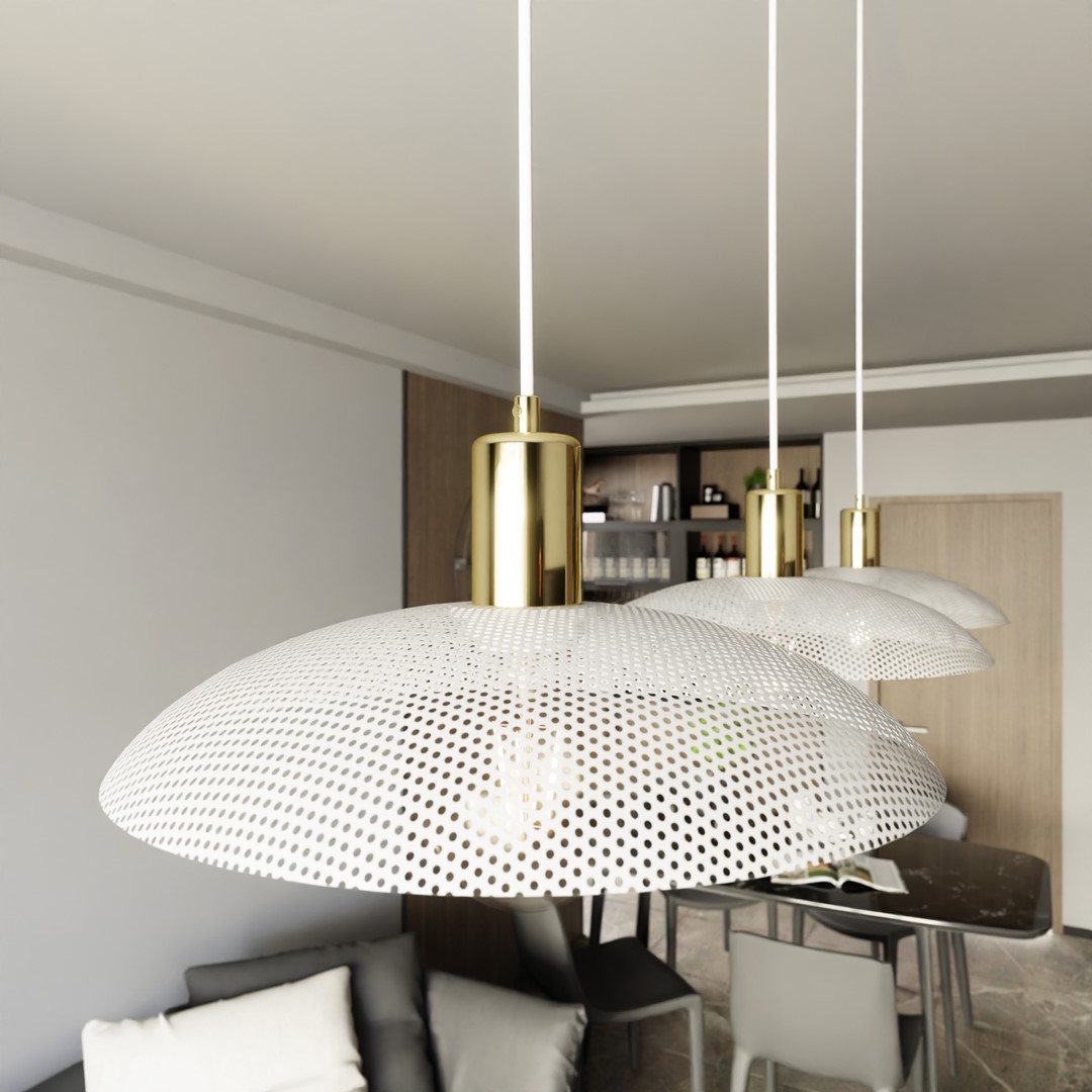Spirit 90cm Wit hanglamp Van Emibig Lighting - Spirit verlicht niet alleen de kamer, het past ook bij de stijl.