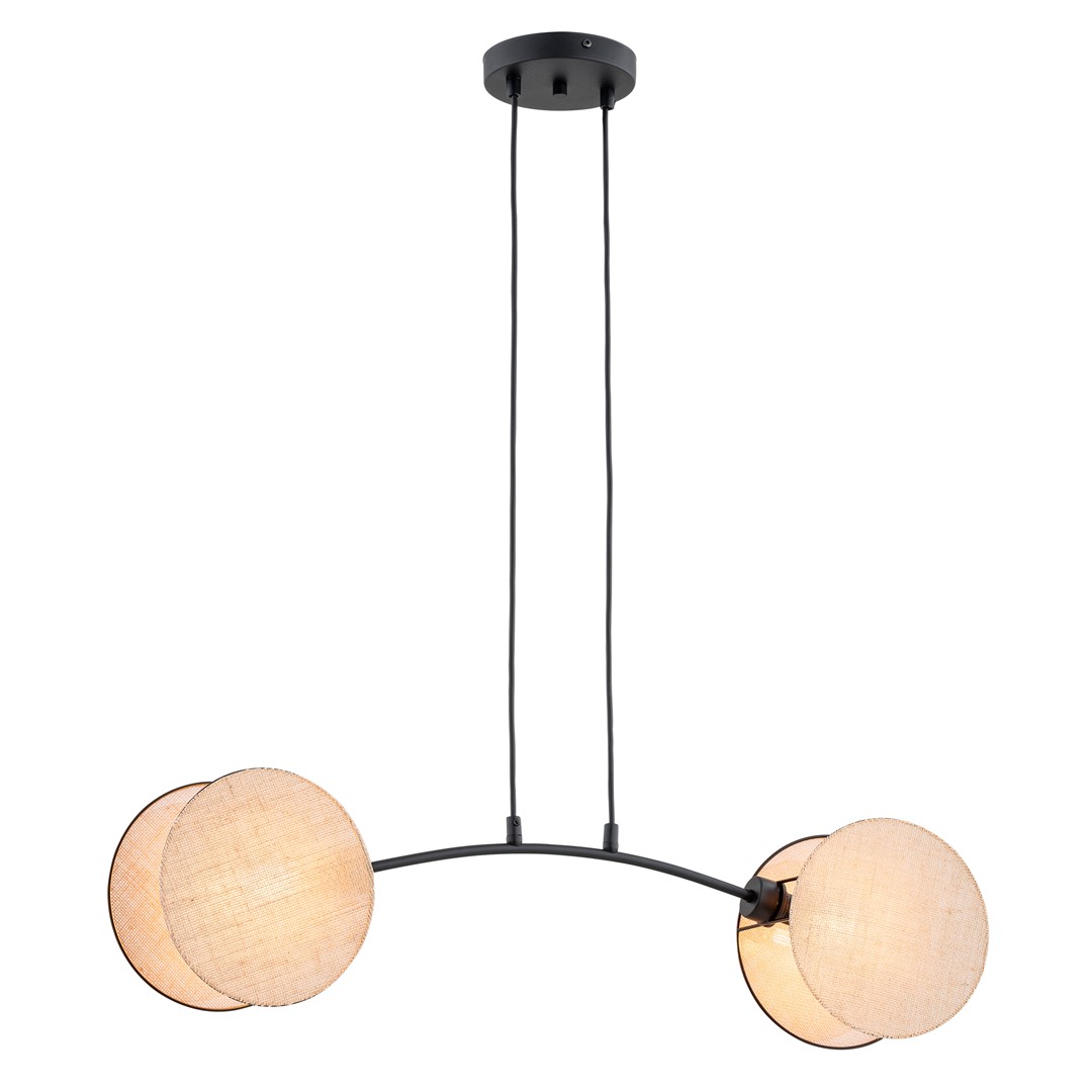 Motif 82cm Natuur hanglamp Van Emibig Lighting - Door de combinatie van moderne vormen en functies dienen de lampen niet alleen als verlichting - maar ook als expressief vormgevingselement.