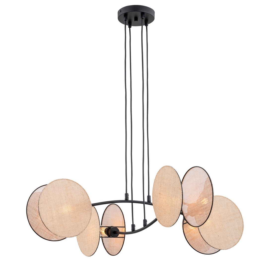 Motif 82cm Natuur hanglamp Van Emibig Lighting - Door de combinatie van moderne vormen en functies dienen de lampen niet alleen als verlichting - maar ook als expressief vormgevingselement.