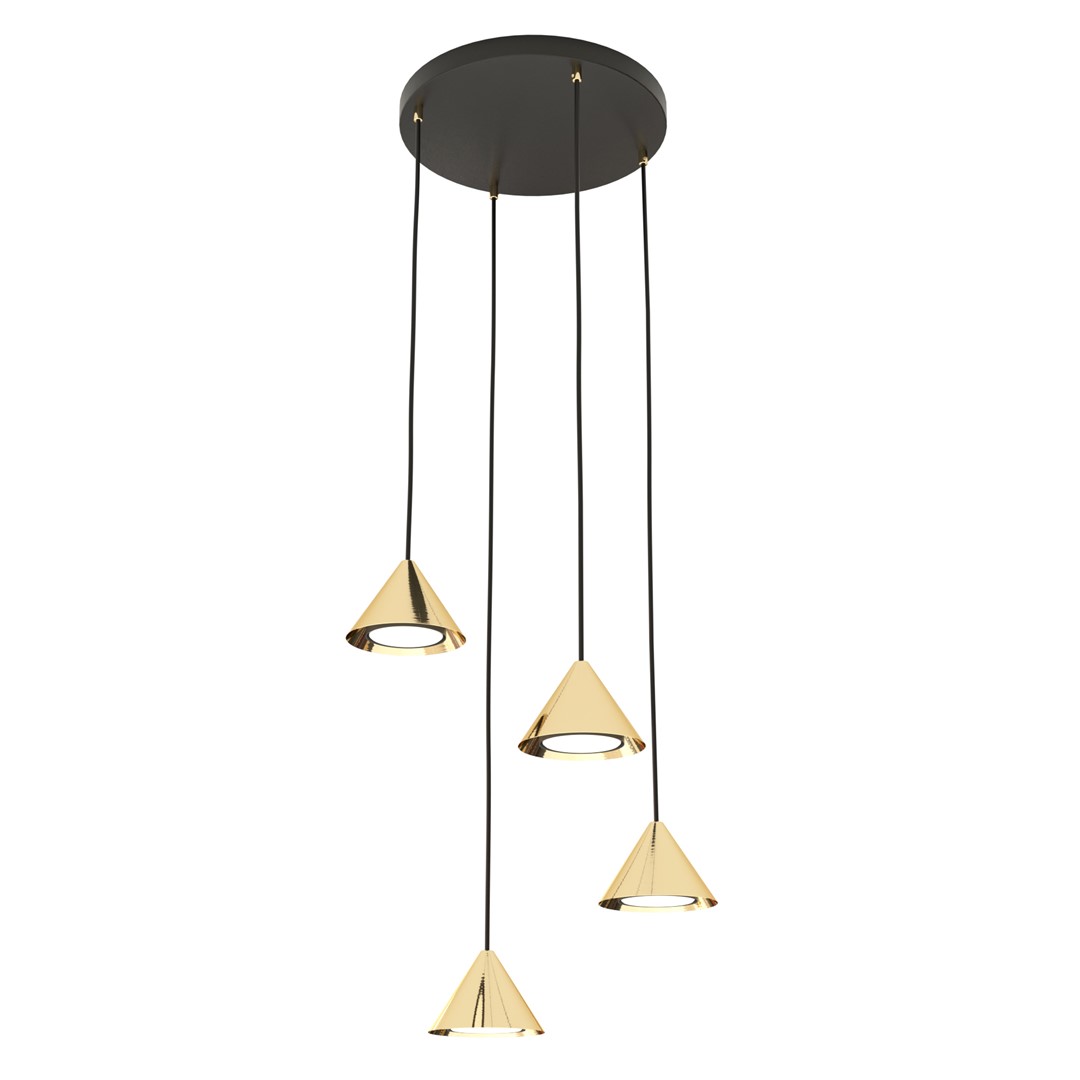 Elit Premium Ø30 Goud hanglamp Van Emibig Lighting - Elit is een uniek verlichtingsarmatuur met een modern en minimalistisch design.