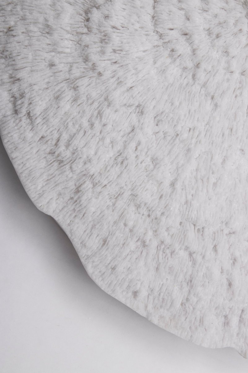 Nemo Wit wandlamp Van Globen Lighting - De lamp is gemaakt van wit polyresin en zandsteen en heeft een 200 cm lang zwart snoer met schakelaar.