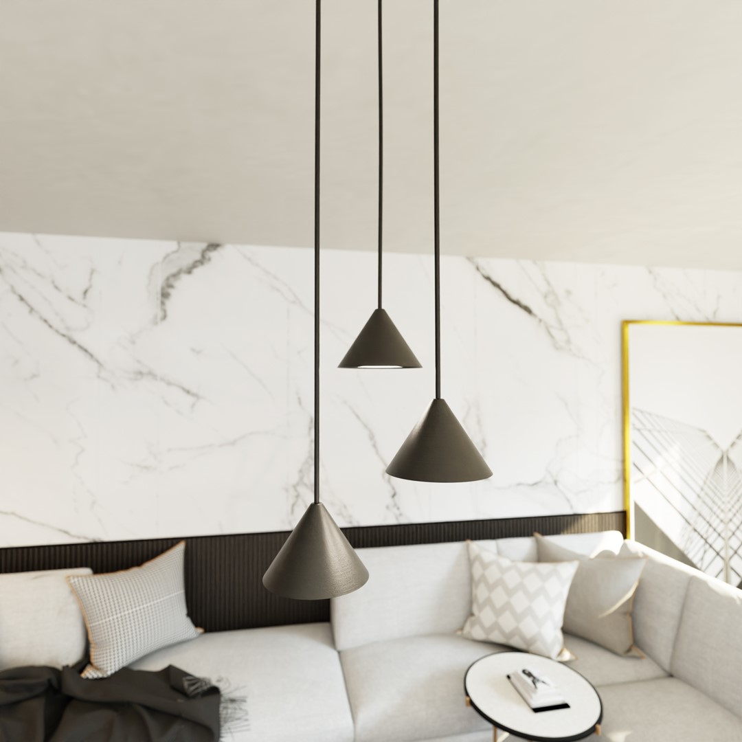 Elit Premium Ø20 Zwart hanglamp Van Emibig Lighting - Elit is een uniek verlichtingsarmatuur met een modern en minimalistisch design.