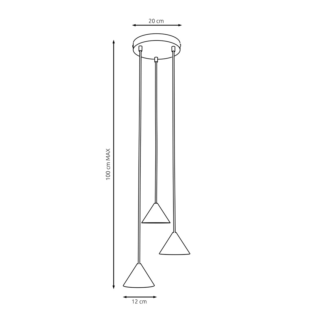 Elit Premium Ø20 Zwart hanglamp Van Emibig Lighting - Elit is een uniek verlichtingsarmatuur met een modern en minimalistisch design.