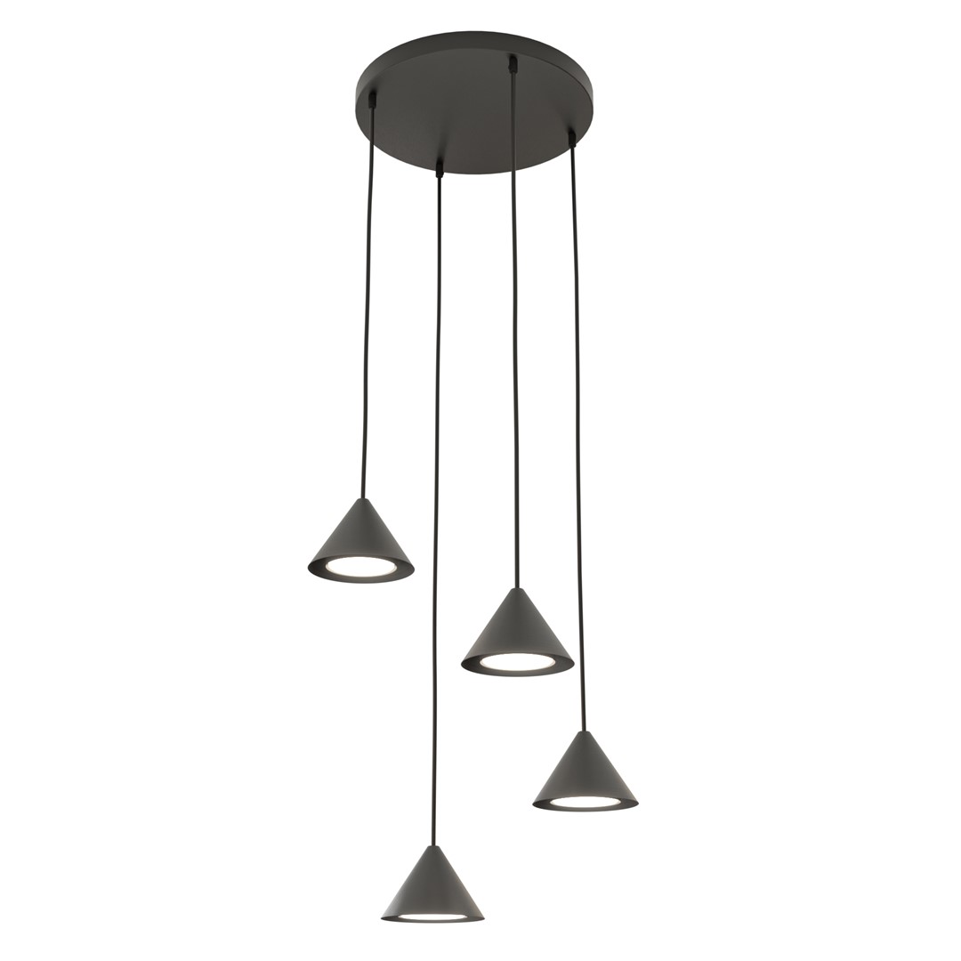 Elit Premium Ø30 Zwart hanglamp Van Emibig Lighting - Elit is een uniek verlichtingsarmatuur met een modern en minimalistisch design.