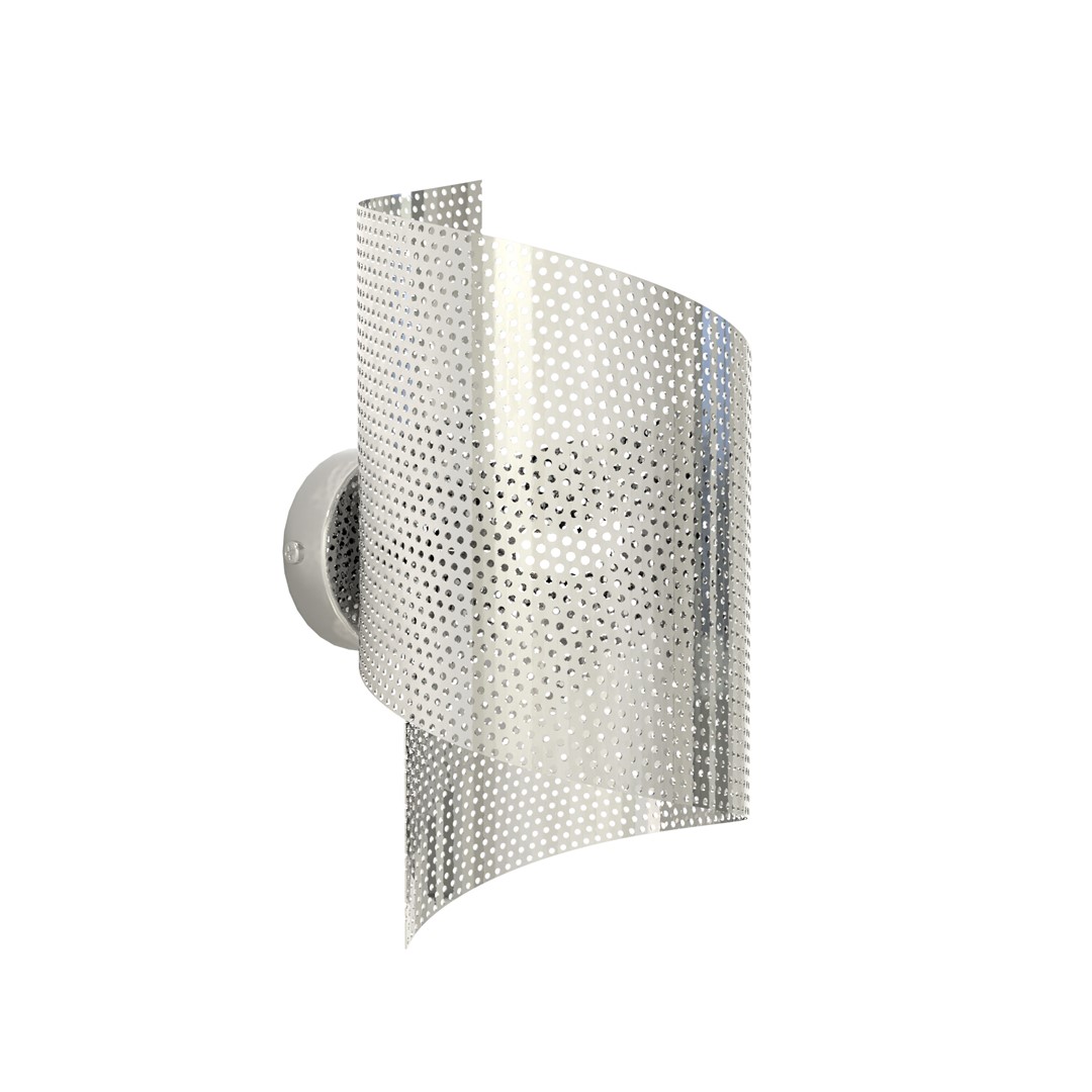 Spiral 30cm Chroom wandlamp Van Emibig Lighting - Ideaal voor het verlichten van trappen, gangen en hallen, maar ook als sfeervolle extra verlichting in de woonkamer of slaapkamer.