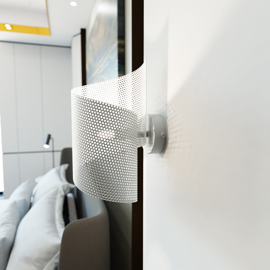 Spiral 30cm Wit wandlamp Van Emibig Lighting - Ideaal voor het verlichten van trappen, gangen en hallen, maar ook als sfeervolle extra verlichting in de woonkamer of slaapkamer.