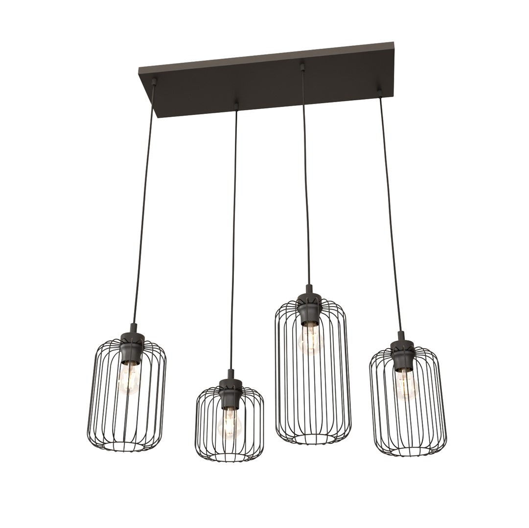 Vander 70cm Zwart hanglamp Van Emibig Lighting - De Vander hanglamp is een unieke hanglamp, gemaakt van hoogwaardig metaal.