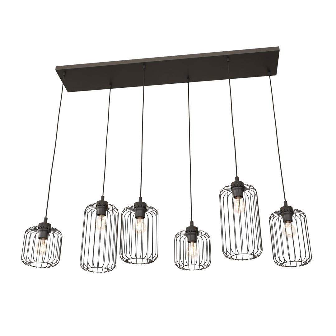 Vander 115cm Zwart hanglamp Van Emibig Lighting - De Vander hanglamp is een unieke hanglamp, gemaakt van hoogwaardig metaal.