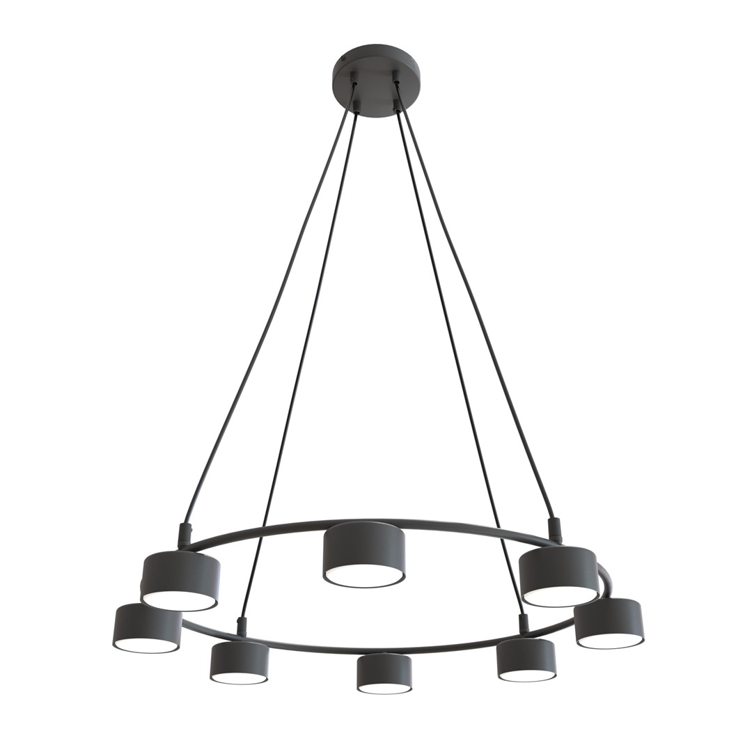Starlit Ø64 Zwart hanglamp Van Emibig Lighting - De eenvoudige vorm en strakke lijnen passen bij een modern en minimalistisch interieur, waardoor het een uitstekende keuze is voor woonkamers, eetkamers en keukens.