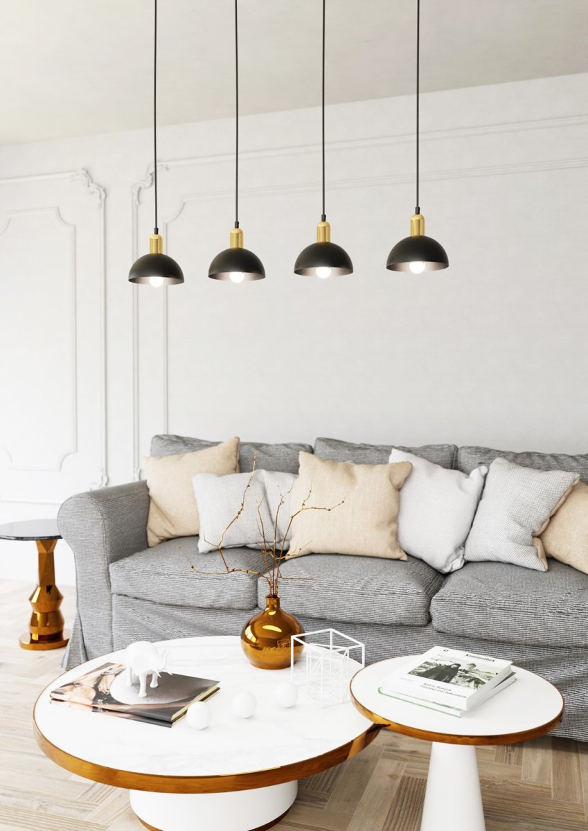 Moto 90cm Zwart hanglamp Van Emibig Lighting - &ndash; Moto cre&euml;ert een unieke sfeer en een stijlvol contrastelement in de ruimte.