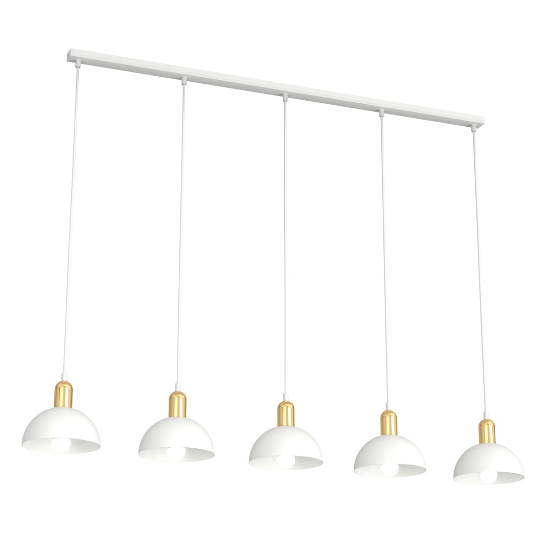 Moto 116cm Wit hanglamp Van Emibig Lighting - &ndash; Moto cre&euml;ert een unieke sfeer en een stijlvol contrastelement in de ruimte.