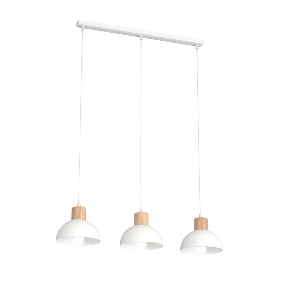Seco 60cm Wit hanglamp Van Emibig Lighting - De Seco plafondlamp legt de essentie van de Scandinavische stijl vast - waar eenvoudige vormen en natuurlijke elementen samenkomen.