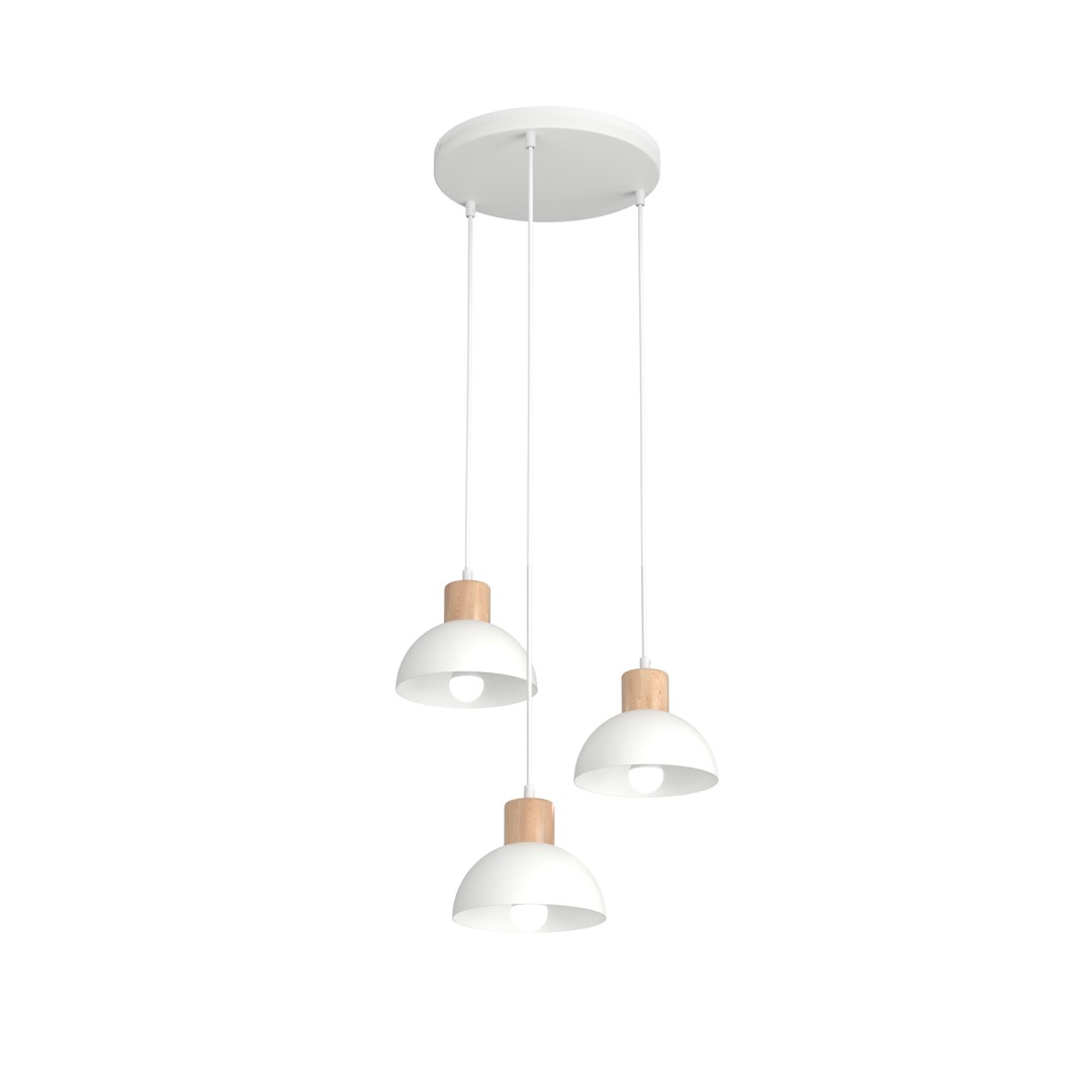 Seco Ø30 Wit hanglamp Van Emibig Lighting - De Seco plafondlamp legt de essentie van de Scandinavische stijl vast - waar eenvoudige vormen en natuurlijke elementen samenkomen.
