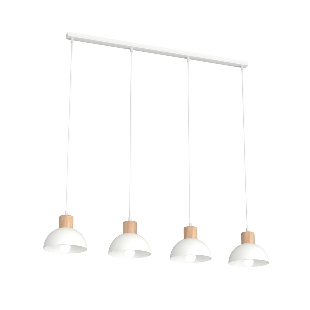 Seco 90cm Wit hanglamp Van Emibig Lighting - De Seco plafondlamp legt de essentie van de Scandinavische stijl vast - waar eenvoudige vormen en natuurlijke elementen samenkomen.