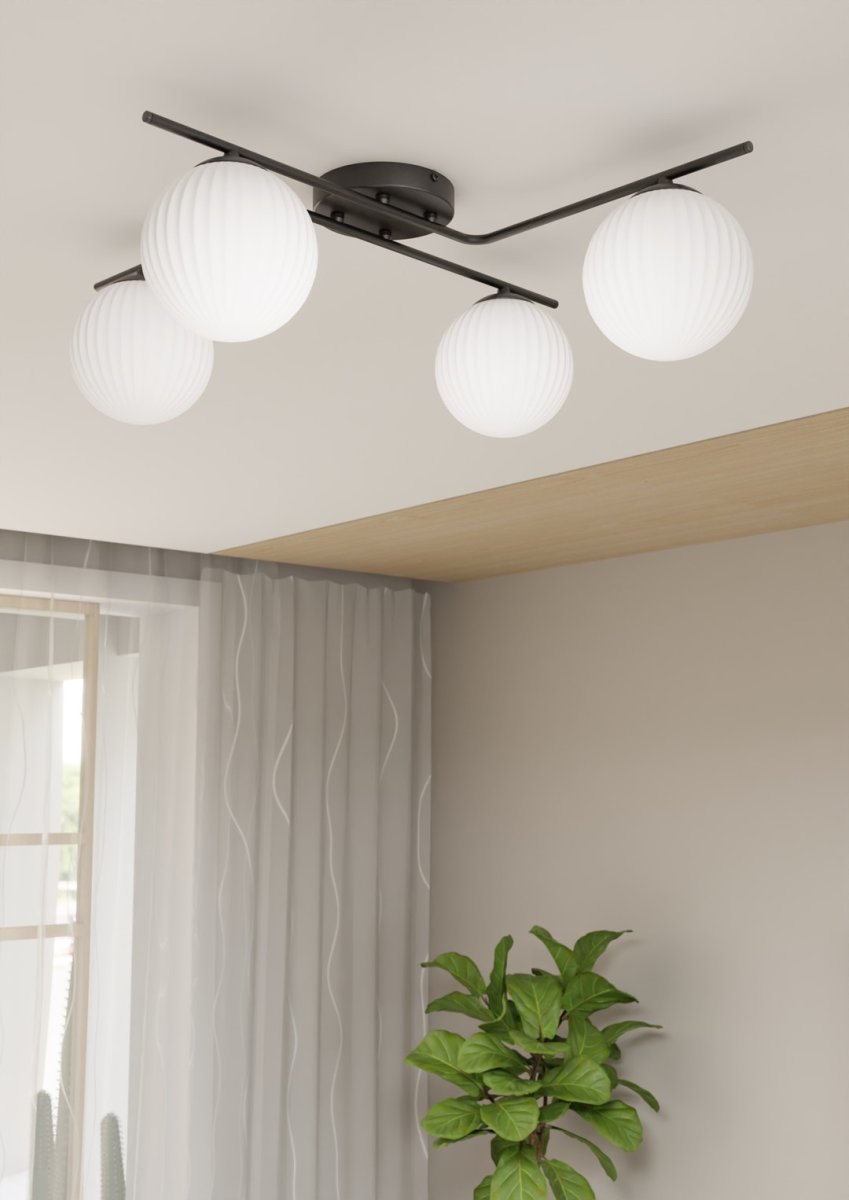 Vespa 72cm Wit plafondlamp Van Emibig Lighting - Perfect voor eigentijdse interieurs - De Vespa past zowel in de woonkamer en eetkamer als op kantoor, waar functionaliteit en esthetiek worden gecombineerd.