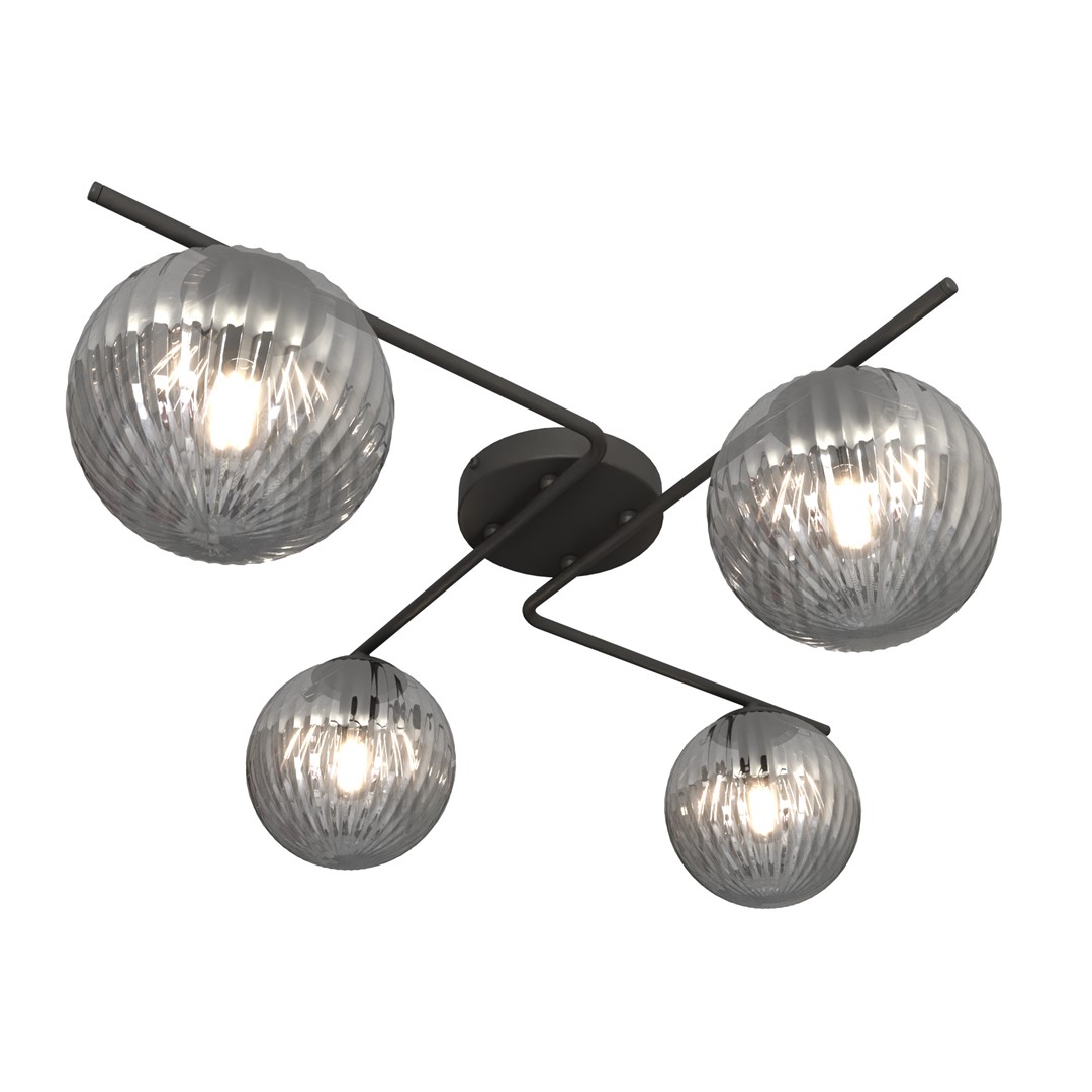 Vespa 72cm Rookkleurig plafondlamp Van Emibig Lighting - Perfect voor eigentijdse interieurs - De Vespa past zowel in de woonkamer en eetkamer als op kantoor, waar functionaliteit en esthetiek worden gecombineerd.