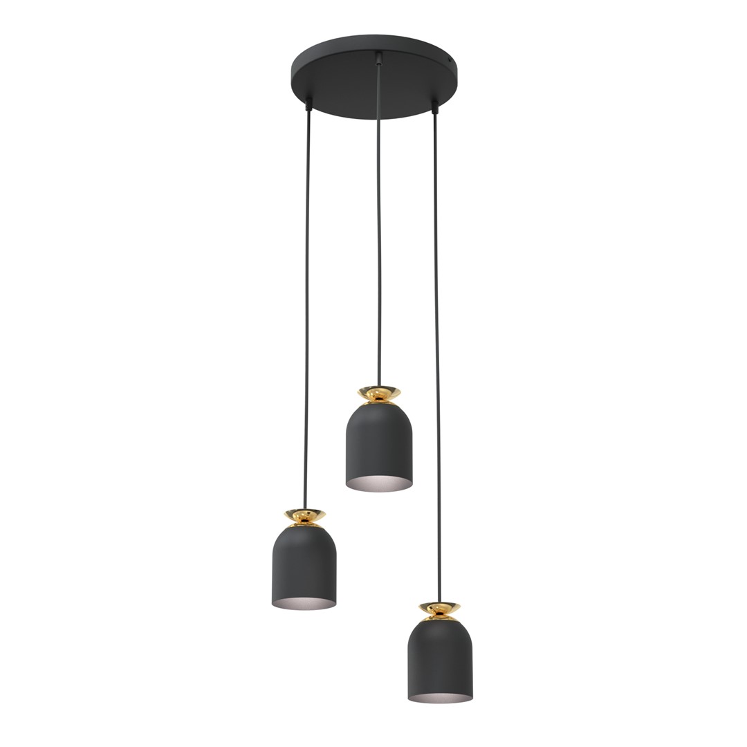 Target Ø30 Zwart hanglamp Van Emibig Lighting - Perfect voor woonkamers, eetkamers en openbare ruimtes - Target wordt een stijlvol element dat een industri&euml;le uitstraling combineert met een vleugje luxe.