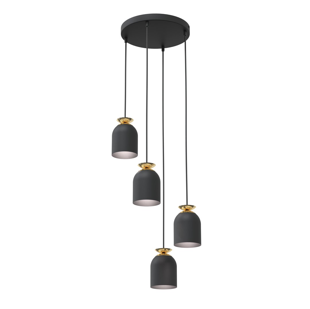 Target Ø30 Zwart hanglamp Van Emibig Lighting - Perfect voor woonkamers, eetkamers en openbare ruimtes - Target wordt een stijlvol element dat een industri&euml;le uitstraling combineert met een vleugje luxe.
