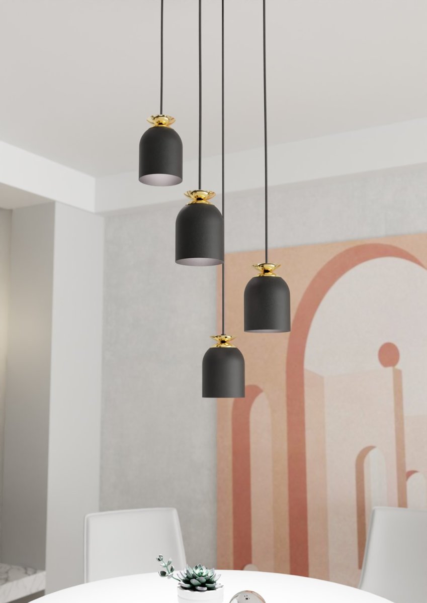 Target Ø30 Zwart hanglamp Van Emibig Lighting - Perfect voor woonkamers, eetkamers en openbare ruimtes - Target wordt een stijlvol element dat een industri&euml;le uitstraling combineert met een vleugje luxe.