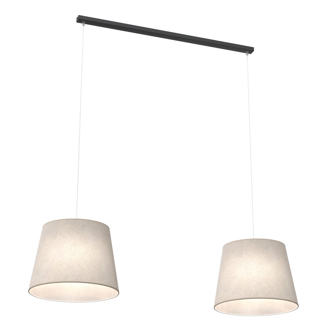Epoca 90cm Beige hanglamp Van Emibig Lighting - Dankzij het klassieke ontwerp met een moderne touch past Epoca zowel in traditionele als in moderne interieurs en voegt het een discreet maar charmant karakter toe aan de kamer.
