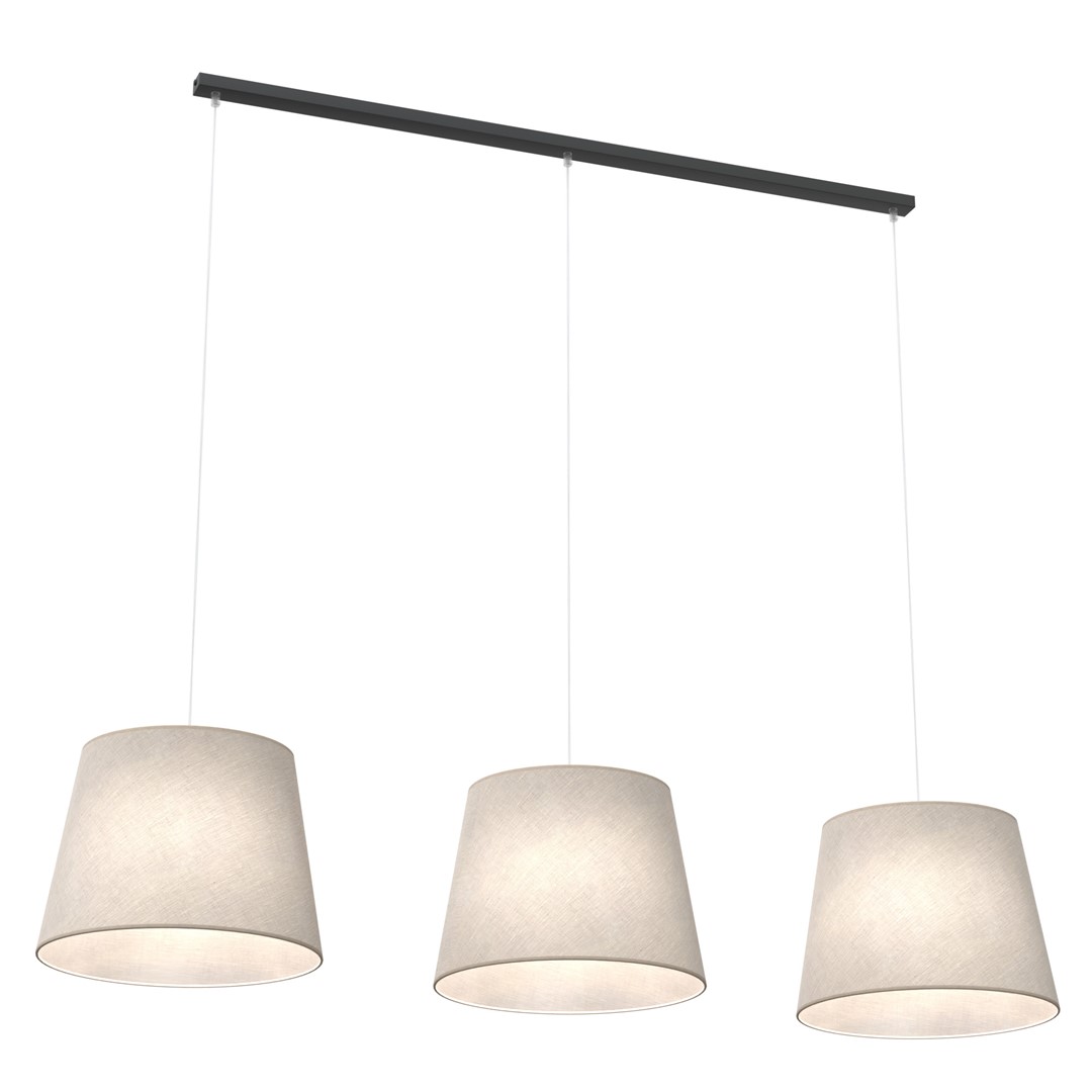 Epoca 116cm Beige hanglamp Van Emibig Lighting - Dankzij het klassieke ontwerp met een moderne touch past Epoca zowel in traditionele als in moderne interieurs en voegt het een discreet maar charmant karakter toe aan de kamer.