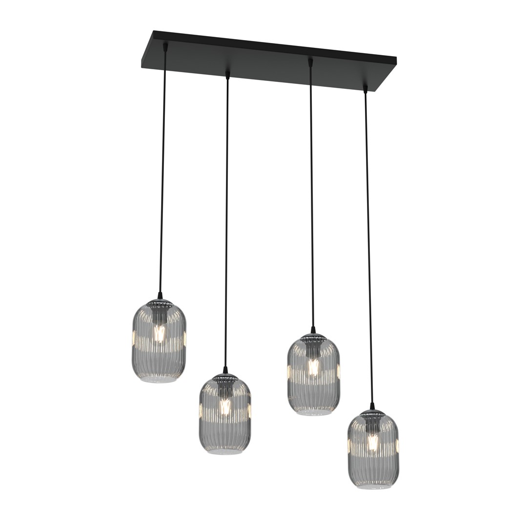 Verdi 70cm Rookkleurig hanglamp Van Emibig Lighting - De originele vorm geeft de kamer karakter en cre&euml;ert een persoonlijke stijl met een gezellige sfeer.