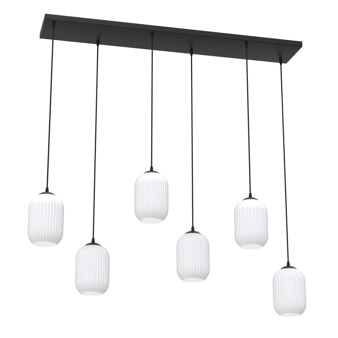 Verdi 115cm Wit hanglamp Van Emibig Lighting - De originele vorm geeft de kamer karakter en creëert een persoonlijke stijl met een gezellige sfeer.