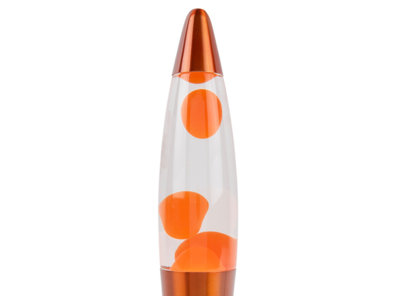 Rocket 35cm Oranje kinderlamp Van Leitmotiv - De combinatie van metaal en glas met de warme oranje kleur zorgt voor een uniforme en effectieve uitstraling.