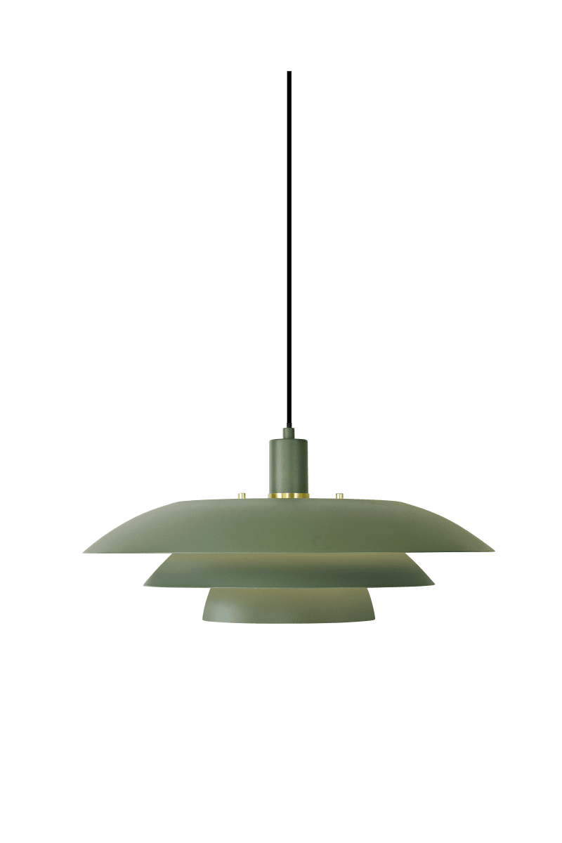 Epsilon Ø45 Groente hanglamp Van Aneta Lighting - Utbytbara detaljer i krom och matt m&auml;ssing ing&aring;r f&ouml;r ditt eget val.