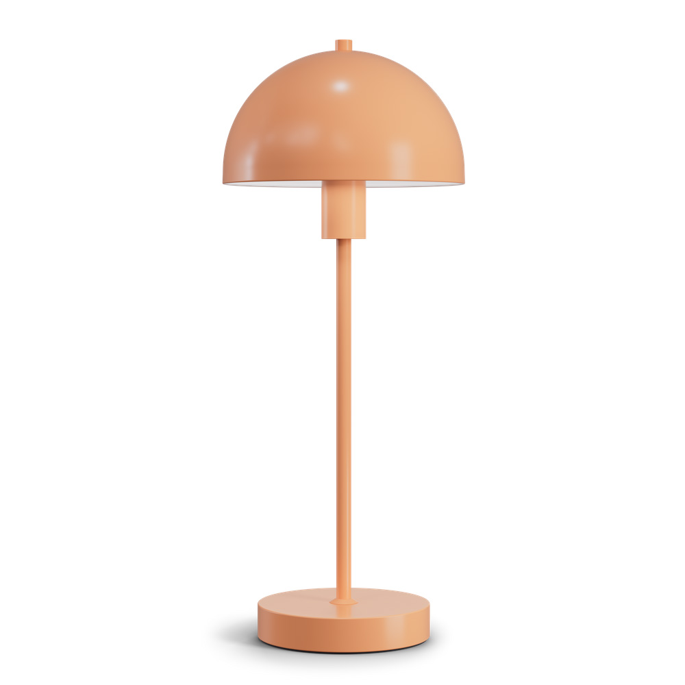 Vienda 48cm Abrikoos tafellamp Van Herstal - De Vienda tafellamp heeft een klassiek en elegant design, waardoor de lamp jarenlang in huis gebruikt kan worden.