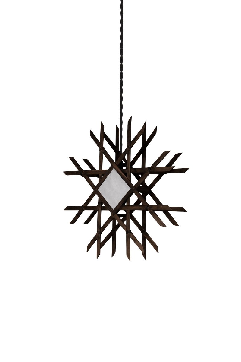 Lea Ø45 Bruin Van Globen Lighting - Deze lamp is een mooie blikvanger voor het raam, aan de muur of staand; een kantoor en is van beide kanten even mooi.