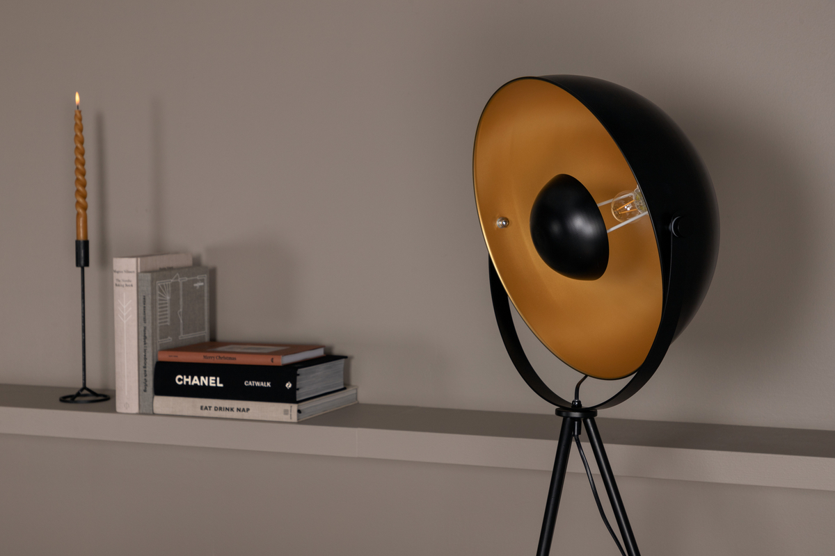 Search Zwart vloerlamp Van Venture Design - Met de dunne pootjes is de lamp stijlvol en een perfecte staande lamp voor wie net dat beetje extra wil!