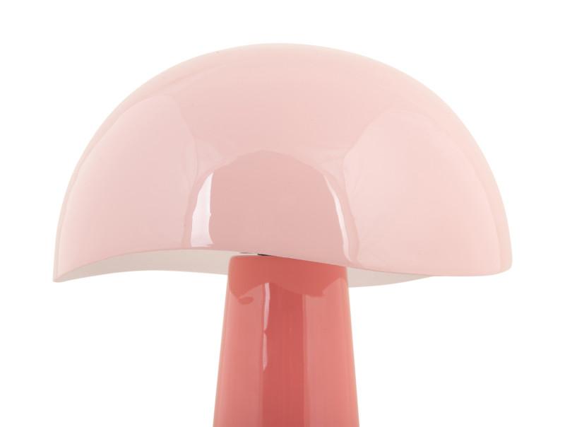 Grato 33cm Roze tafellamp Van Leitmotiv - De lampvoet in een felroze tint, samen met de zachtere lichtroze lampenkap, zorgt voor een warme en harmonieuze uitstraling.