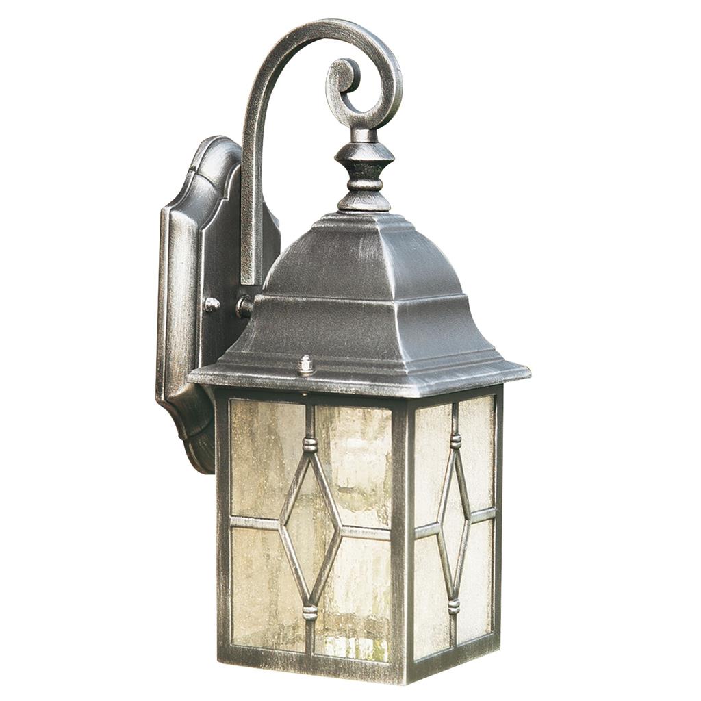 Genoa Zilver buitenlamp Van Searchlight - Geef uw terras, entree; of geef uw gevel een rustiek tintje met de Genoa wandlamp &ndash; een lamp vol charme en karakter.