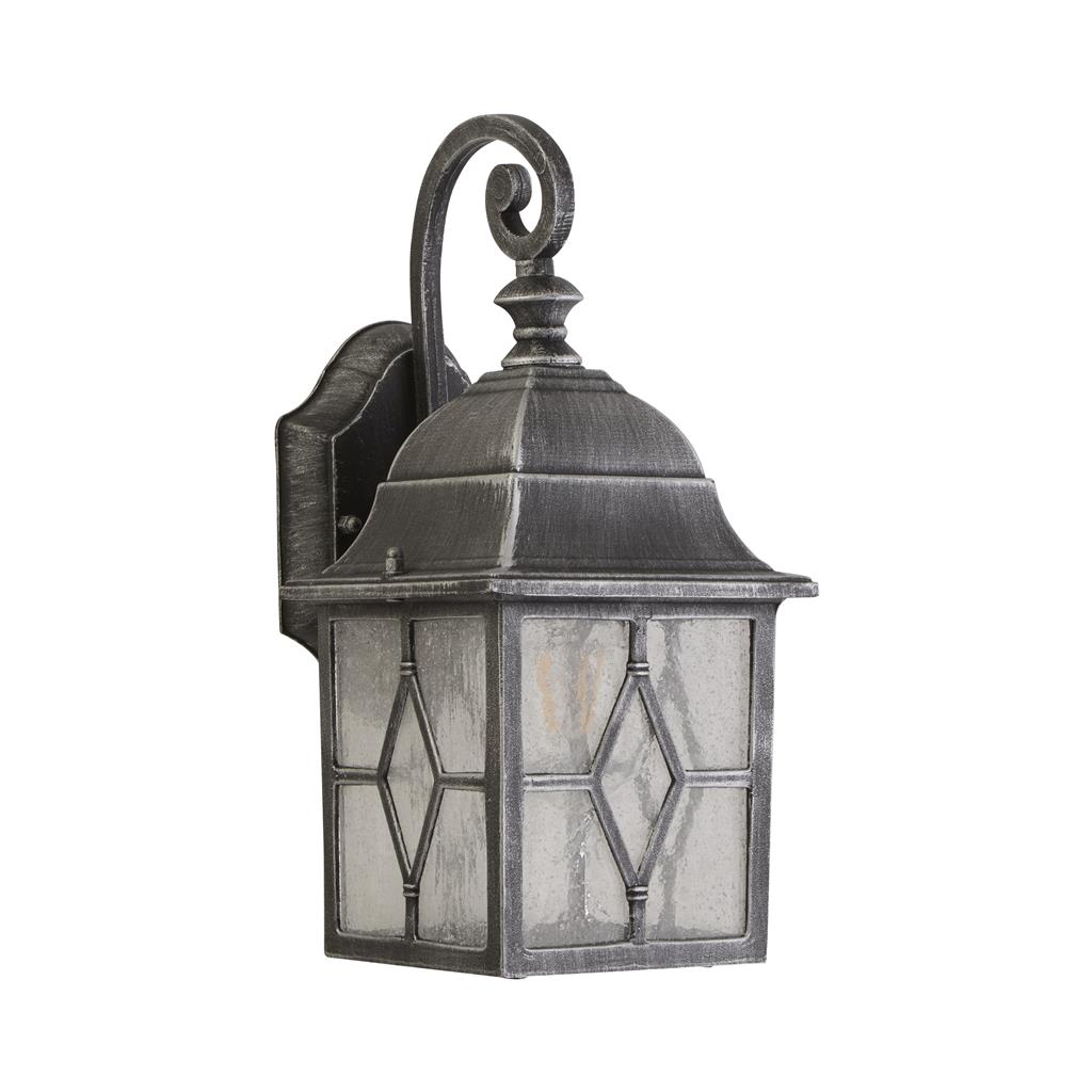 Genoa Zilver buitenlamp Van Searchlight - Geef uw terras, entree; of geef uw gevel een rustiek tintje met de Genoa wandlamp &ndash; een lamp vol charme en karakter.