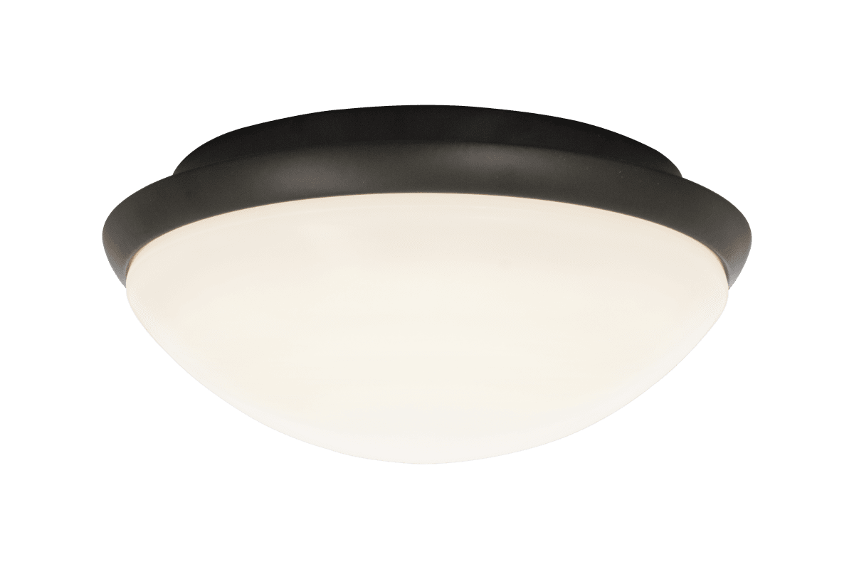 Siracusa Ø25 Wit badkamerlamp Van Aneta Lighting - De lamp wordt met schroeven aan het plafond bevestigd en de stroomaansluiting is vast.
