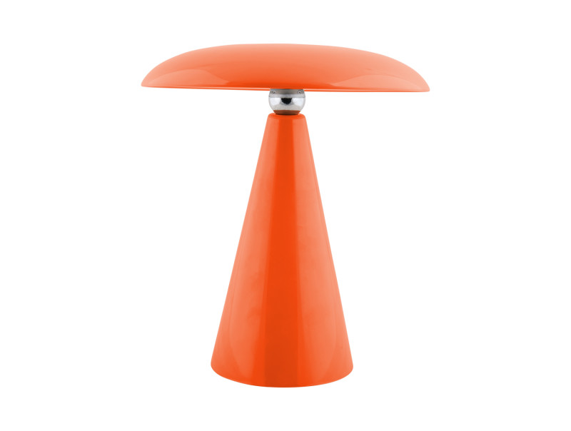 Phoebe LED 26cm Oranje Draagbare Van Leitmotiv - De lamp is in 3 stappen dimbaar via de aanraakknop op het scherm en geeft tot 8 uur licht na een volledige lading.