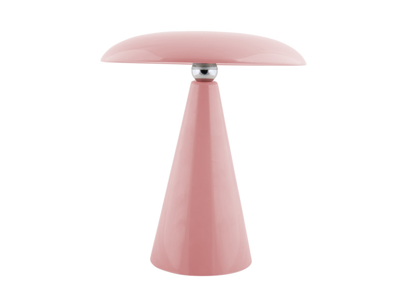 Phoebe LED 26cm Roze Draagbare Van Leitmotiv - De lamp is in 3 stappen dimbaar via de aanraakknop op het scherm en geeft tot 8 uur licht na een volledige lading.