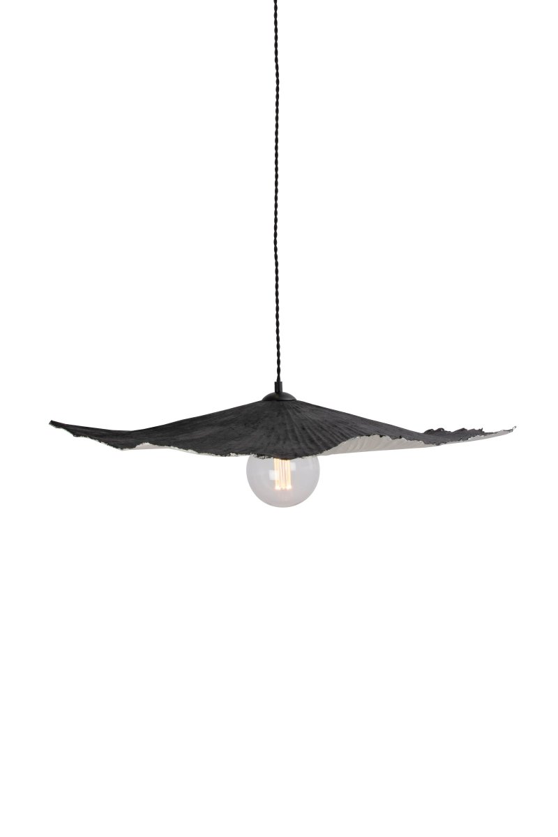 Tropez Ø82 Zwart hanglamp Van Globen Lighting - Deze lamp is handgemaakt van papier, wat betekent dat de vorm kan afwijken van onze productafbeeldingen.